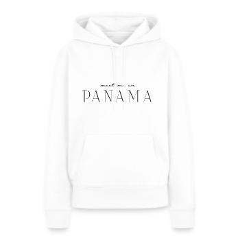 Ich liebe Panama - Frauen Premium Bio Hoodie - Weiß - Vorne - Julia (174cm)