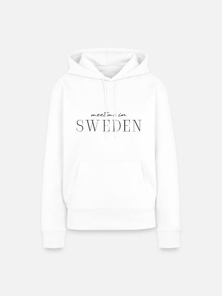 Ich liebe Schweden - Frauen Premium Bio Hoodie - Weiß