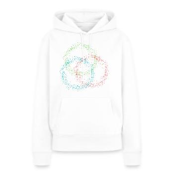 Cercles - Sweat à capuche Premium bio Femme - blanc - Devant - Julia (174cm)