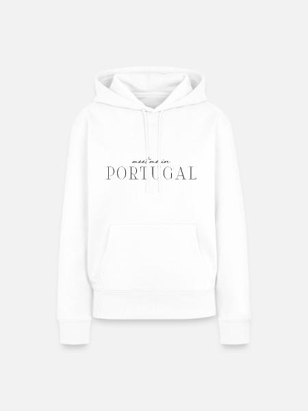 Portugal T-Shirt: Sonne, Meer, Stil - Frauen Premium Bio Hoodie - Weiß
