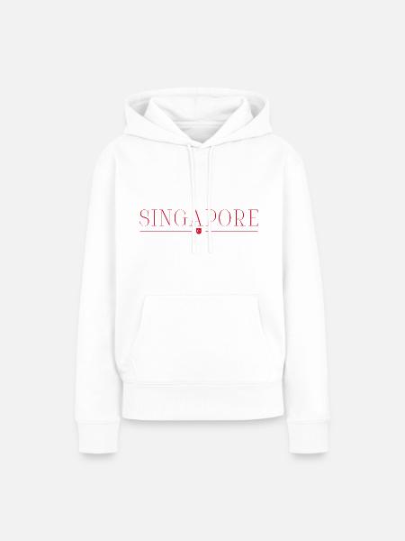 ich lieben Singapur - Frauen Premium Bio Hoodie - Weiß