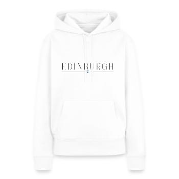 Ich liebe Edinburgh - Frauen Premium Bio Hoodie - Weiß - Vorne - Julia (174cm)