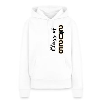Classe de 2025 - Sweat à capuche Premium bio Femme - blanc - Devant - Julia (174cm)