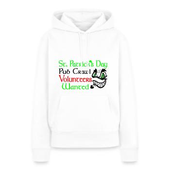 Einzigartiges Design zum St. Patrick's Day - Frauen Premium Bio Hoodie - Weiß - Vorne - Julia (174cm)