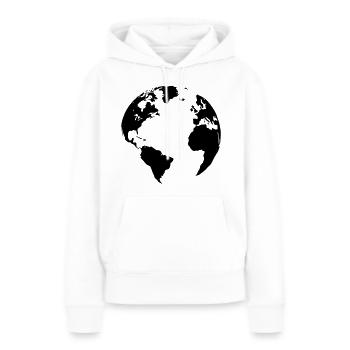 Mutter Erde - Frauen Premium Bio Hoodie - Weiß - Vorne - Julia (174cm)