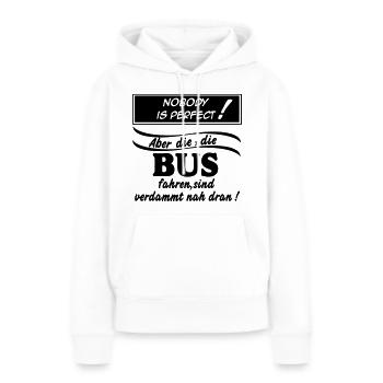 Busfahrer Bus Omnibus Kraftfahrer Schulbus (25) - Frauen Premium Bio Hoodie - Weiß - Vorne - Julia (174cm)