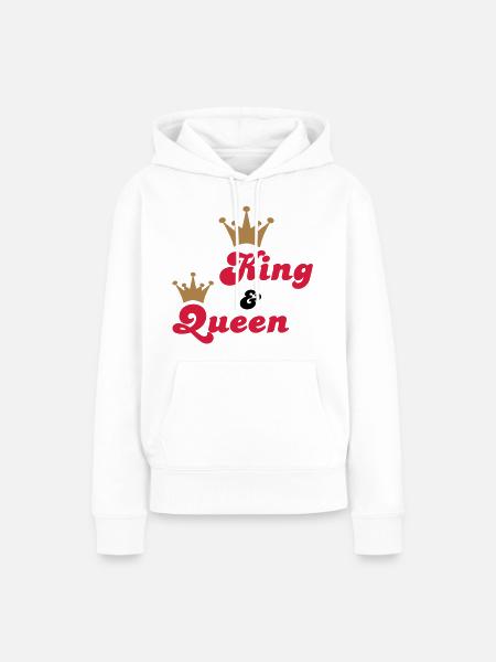hochzeit - Frauen Premium Bio Hoodie - Weiß