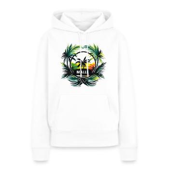 Malle Mallorca Sommeroutfit Urlaubsmotiv Strand - Frauen Premium Bio Hoodie - Weiß - Vorne - Julia (174cm)
