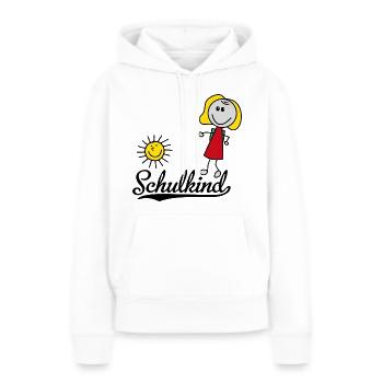 Schulkind - Frauen Premium Bio Hoodie - Weiß - Vorne - Julia (174cm)