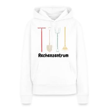 Data Center Rake Tool Funny Farmer Black - Women’s Premium Organic Hoodie - white - Front - Julia (174cm)