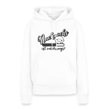 Nachwuchs lädt - Schwangerschaft - Baby - Geburt - Frauen Premium Bio Hoodie - Weiß - Vorne - Julia (174cm)