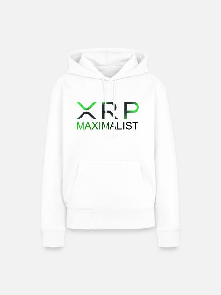 XRP MAXIMALIST - Frauen Premium Bio Hoodie - Weiß