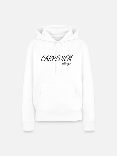 Carpediem - Frauen Premium Bio Hoodie - Weiß