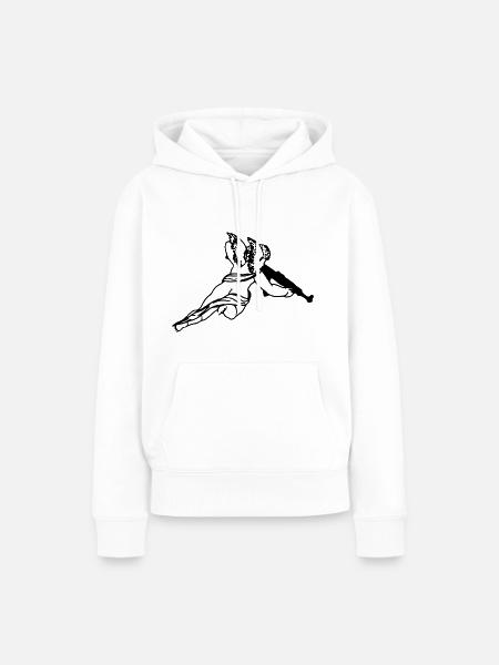 ENGEL - Frauen Premium Bio Hoodie - Weiß