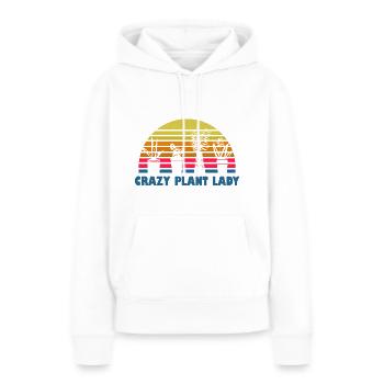 Plants Plant Lady - Sweat à capuche Premium bio Femme - blanc - Devant - Julia (174cm)