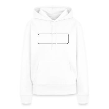 Abgerundetes Rechteck - Frauen Premium Bio Hoodie - Weiß - Vorne - Julia (174cm)