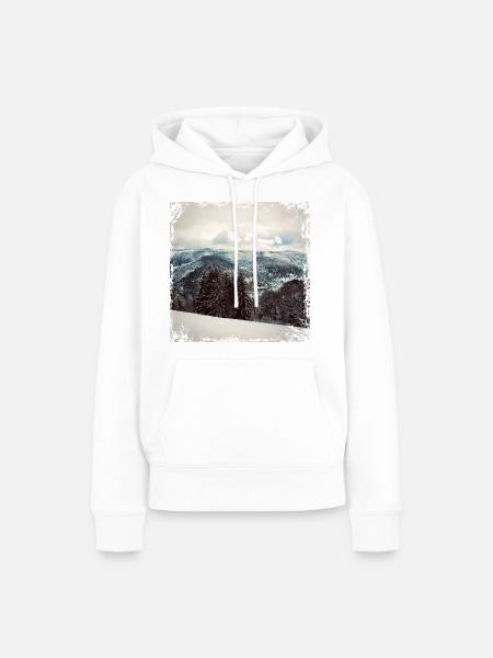 Schwarzwald - Frauen Premium Bio Hoodie - Weiß