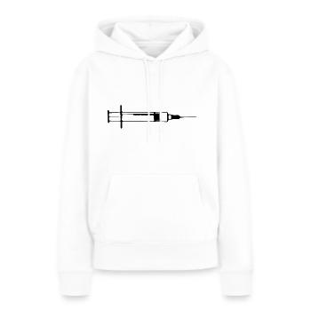 Spritze Injektion Nadel 1c - Frauen Premium Bio Hoodie - Weiß - Vorne - Julia (174cm)