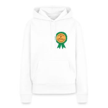 Ambridge Annual Flower and Produce Show Rosette. - Women’s Premium Organic Hoodie - white - Front - Julia (174cm)