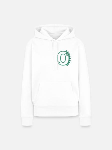 Zahl 0 - Frauen Premium Bio Hoodie - Weiß