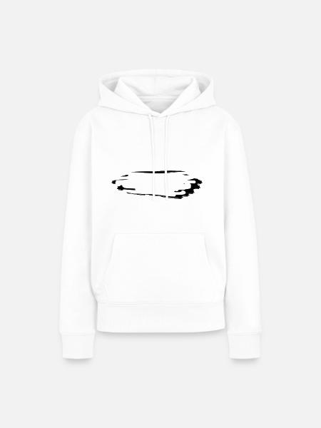 strich symbol risse - Frauen Premium Bio Hoodie - Weiß