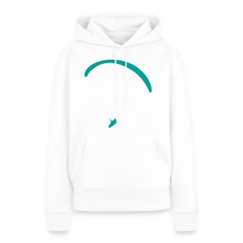 Parapente parapente parapente - Sweat à capuche Premium bio Femme - blanc - Devant - Julia (174cm)
