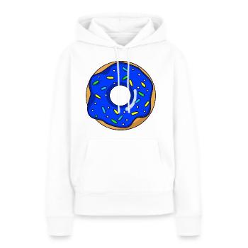 Donut - Frauen Premium Bio Hoodie - Weiß - Vorne - Julia (174cm)