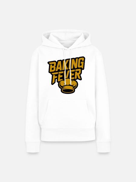 Baking Fever: Chef Hat Graphic - Frauen Premium Bio Hoodie - Weiß