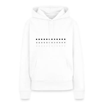punkte dunkel hell formen kreise - Frauen Premium Bio Hoodie - Weiß - Vorne - Julia (174cm)