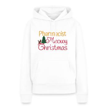 Apotheker Katzen xmas meowy Weihnachten - Frauen Premium Bio Hoodie - Weiß - Vorne - Julia (174cm)