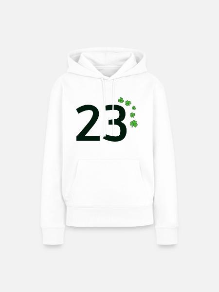 23 - Frauen Premium Bio Hoodie - Weiß
