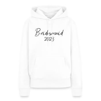 Bridesmaid 2023 Wedding Maid of Honor - Women’s Premium Organic Hoodie - white - Front - Julia (174cm)