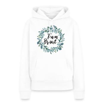 Team Braut - Junggesellinnenabschied - Frauen Premium Bio Hoodie - Weiß - Vorne - Julia (174cm)