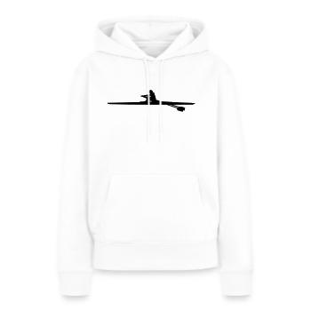 rowing - woman - aviron - Sweat à capuche Premium bio Femme - blanc - Devant - Julia (174cm)