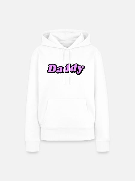 Daddy - Frauen Premium Bio Hoodie - Weiß