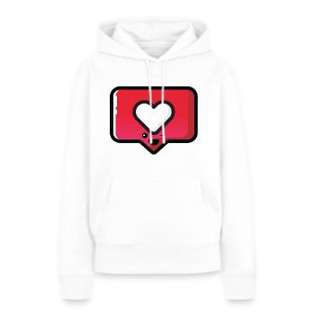 Wie ich - Frauen Premium Bio Hoodie - Weiß - Vorne - Julia (174cm)