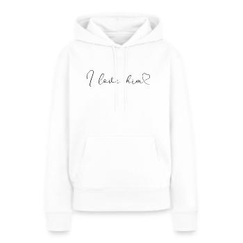 Pair - Women’s Premium Organic Hoodie - white - Front - Julia (174cm)