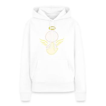 Symbole d’ange Protecteur Homme - Sweat à capuche Premium bio Femme - blanc - Devant - Julia (174cm)