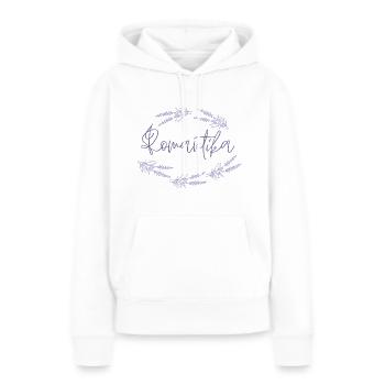 Romantika Design - Frauen Premium Bio Hoodie - Weiß - Vorne - Julia (174cm)
