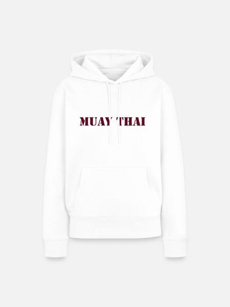 MUAY THAI - Frauen Premium Bio Hoodie - Weiß
