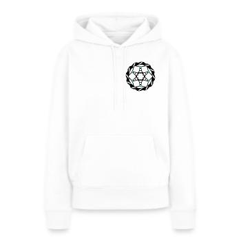 Disque de frein de vélo de montagne - Sweat à capuche Premium bio Femme - blanc - Devant - Julia (174cm)