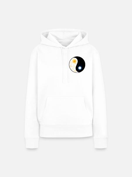 Yin Yang - Frauen Premium Bio Hoodie - Weiß