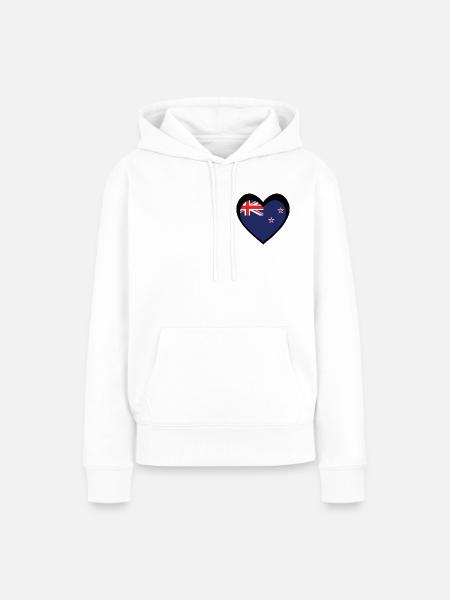 Ngākau Pango Aotearoa - Frauen Premium Bio Hoodie - Weiß