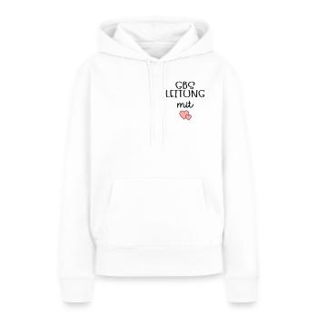 Bildung Betreuung Leitung - Frauen Premium Bio Hoodie - Weiß - Vorne - Julia (174cm)