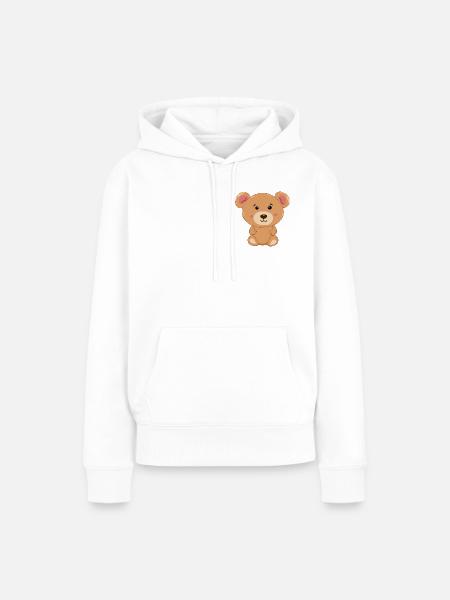 Uroczy Miś - Frauen Premium Bio Hoodie - Weiß