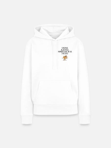 Kaffee und Morgen - Frauen Premium Bio Hoodie - Weiß