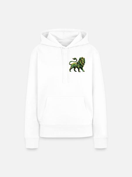 Lion Roots Reggae - Frauen Premium Bio Hoodie - Weiß