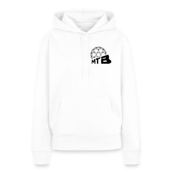 Disque de frein VTT - Sweat à capuche Premium bio Femme - blanc - Devant - Julia (174cm)