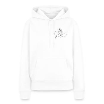 Annoyed Coffee Fairy, T-Shirt for Fantasy Lovers - Frauen Premium Bio Hoodie - Weiß - Vorne - Julia (174cm)