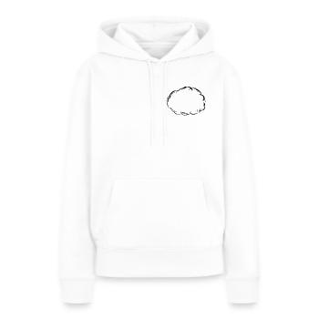 Wolke - Frauen Premium Bio Hoodie - Weiß - Vorne - Julia (174cm)